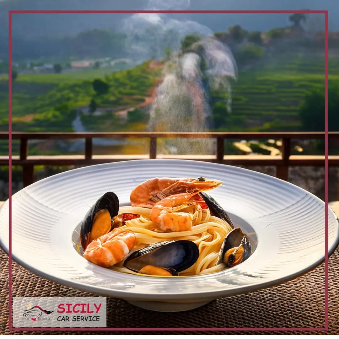 Sicilian Cuisine with a View of the Temples in a Magnificent Valley